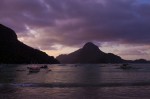 The Bay of El Nido at Sunset