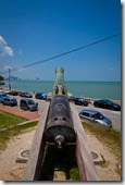 Cannon overlooks the Bay